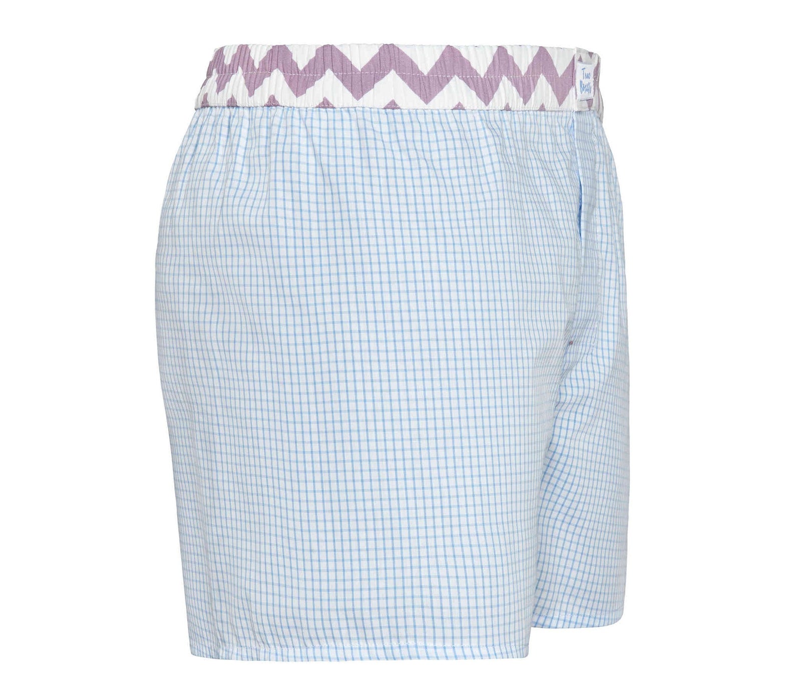 Kiss Me - blue checkered Boxer Short - True Boxers