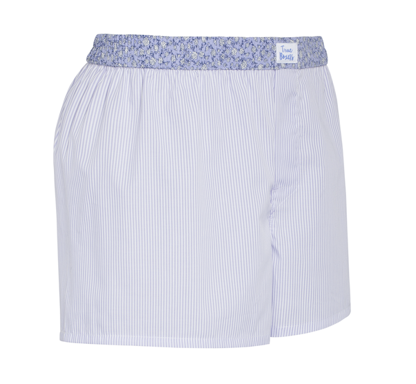 Friyay - purple floral stripes Boxer Short - True Boxers