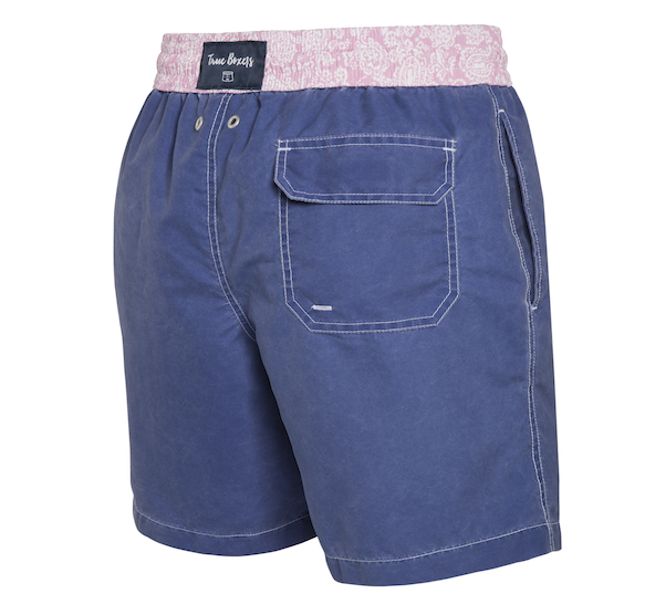 Into the Blue - Navy blue with paisley Swim Short - True Boxers