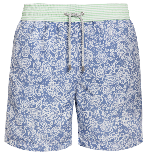 Coconut Island - blue paisley Swim Short - True Boxers